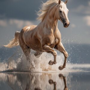 Horse on water